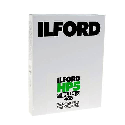 Plan Film Ilford HP5 plus 4x5 inch boite de 25