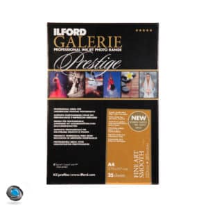 Papier couleur ILFORD Prestige Fine Art Smooth 220g double-face pour imprimante A4
