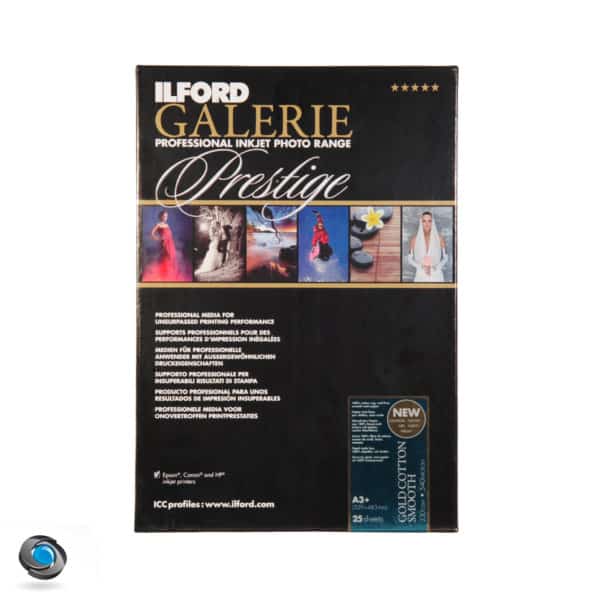 Papier photo couleur ILFORD Prestige Gold Cotton Smooth format A3+