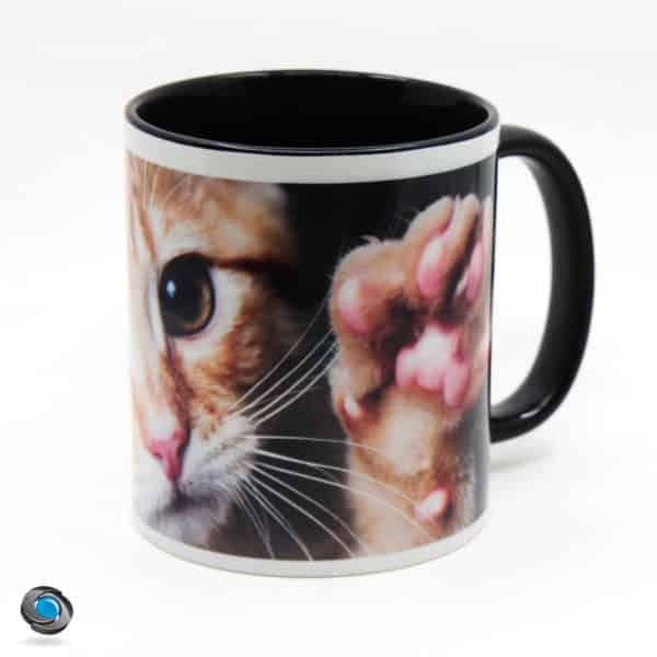 mug noir à personnaliser avec votre photo