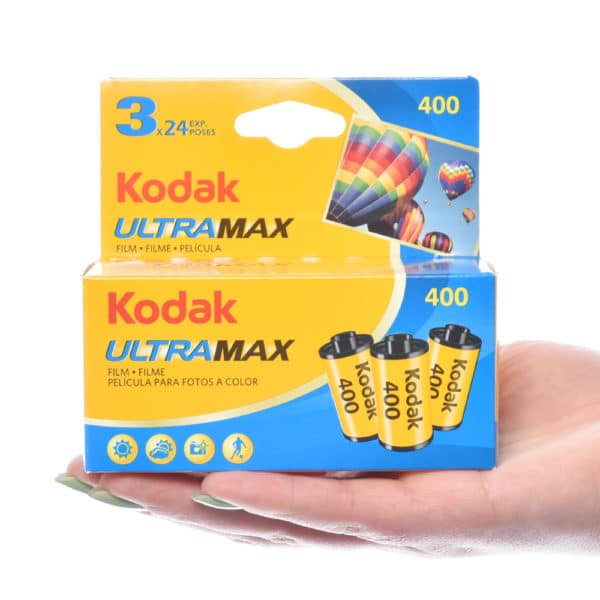 Lot de 3 pellicules 24x36 Kodak Ultramax 24 poses