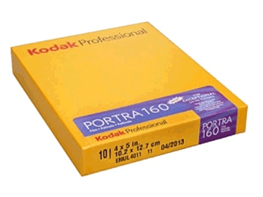 KODAK PORTRA 160 4x5 inch boite de 10